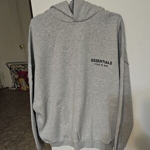 Essentials Light Gray Hoodie FW24